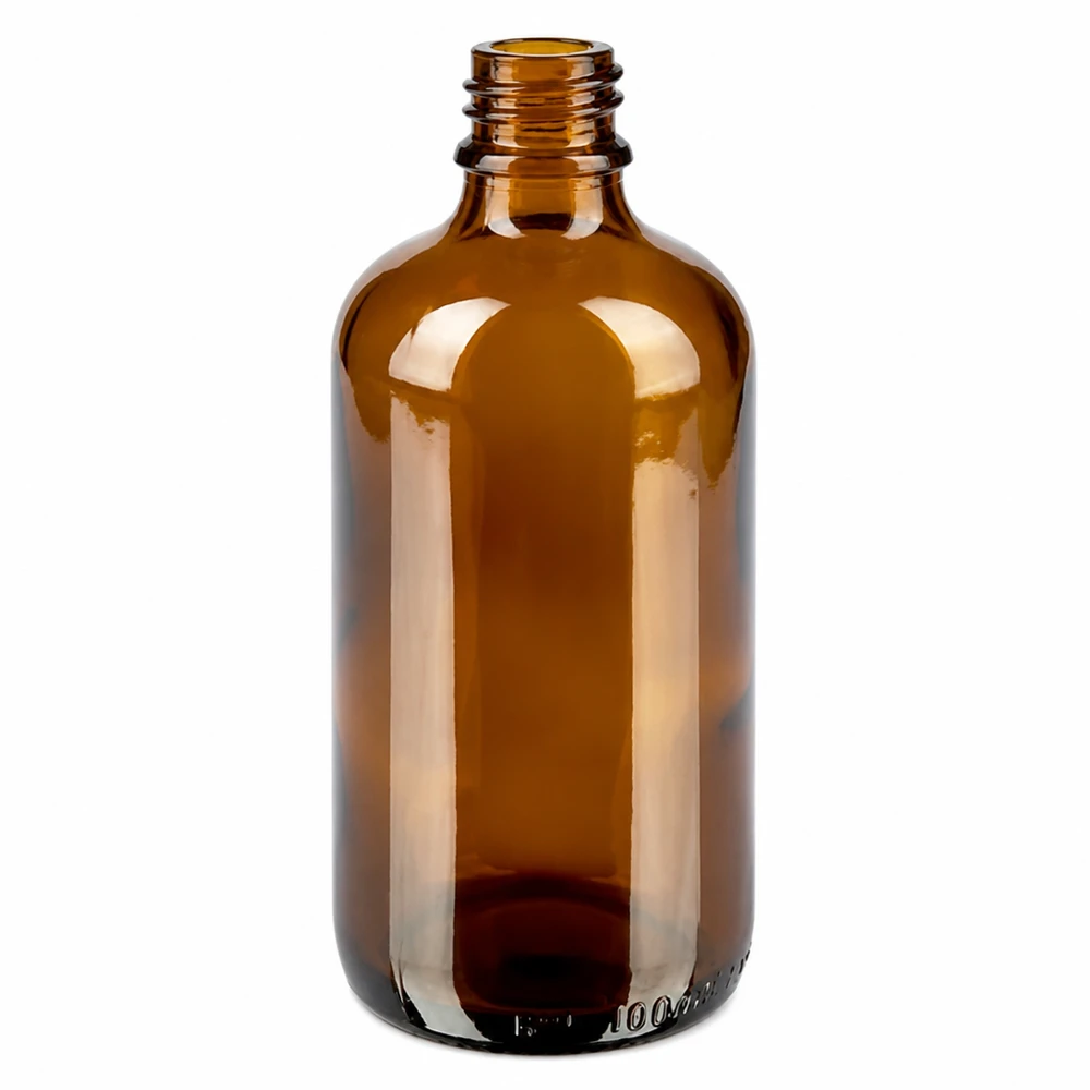 100 ml næsesprayflaske m./tr. STD BrownLine UT18/100 Brun glasflaske 100 ml til næsespray med gevind UT18 fra BrownLine-serien