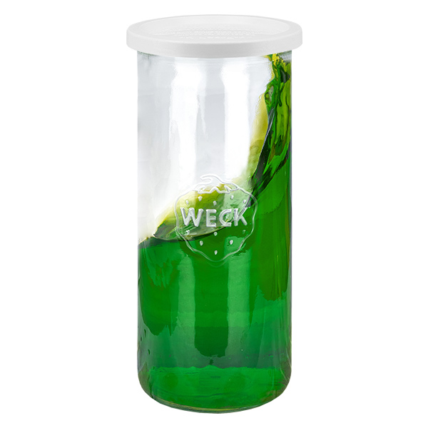 Sæt med 6 Weck Briller 1500 ml + hold-frisk-låg HUND Sæt med 6 Weck Briller 1500 ml + hold-frisk-låg HUND