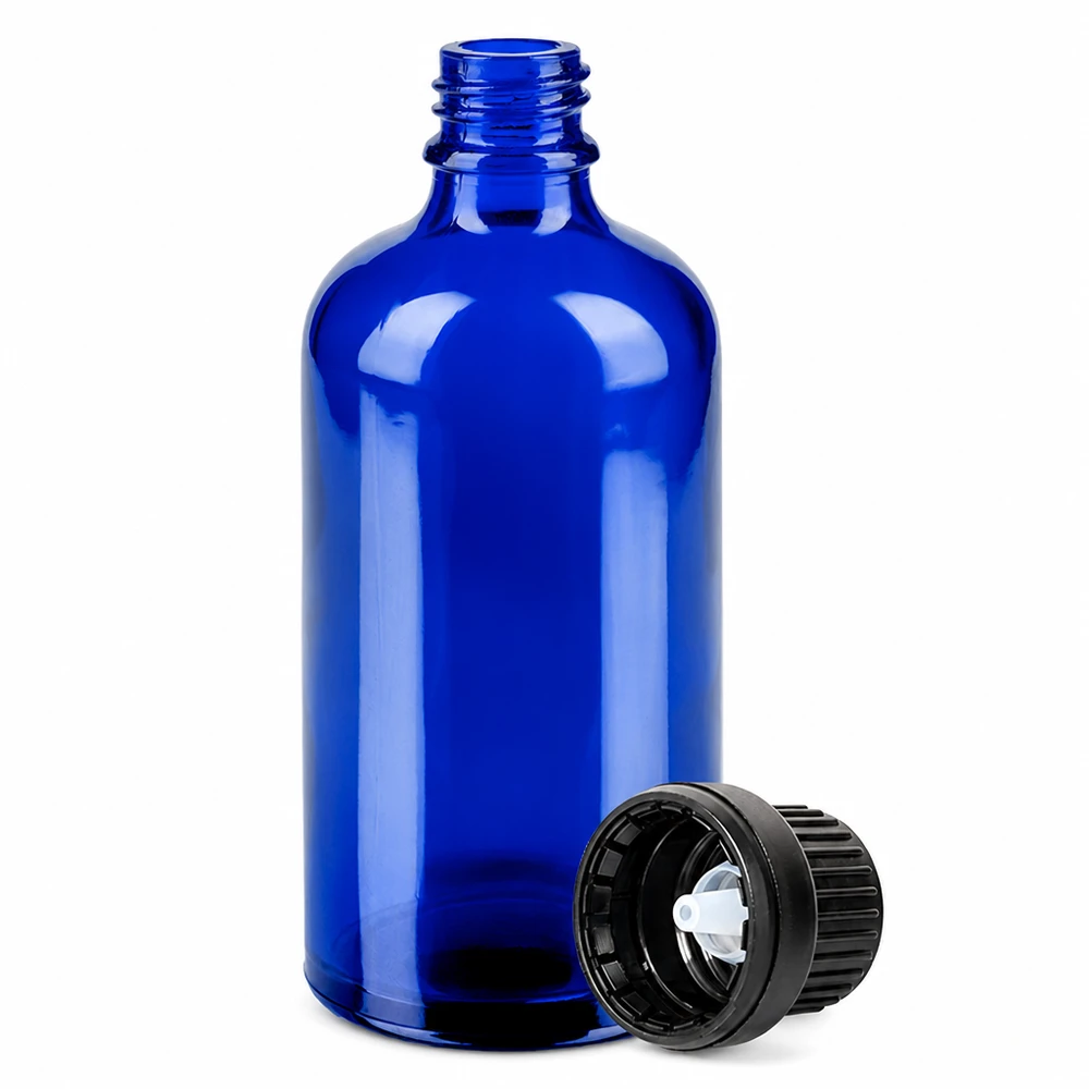 100 ml dråbeflaske 2 mm sort OV BlueLine UT18/100 100 ml dråbeflaske 2 mm sort OV BlueLine UT18/100