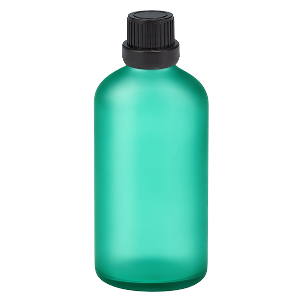 100 ml flaske 11 mm SV sort OV GreenL. UT18/100