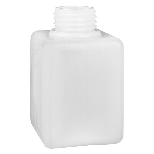 Kemikalieflaske 100 ml, smal hals fremstillet af PE-HD, naturfarve, GL 25 Kemikalieflaske 100 ml, smal hals fremstillet af PE-HD, naturfarve, GL 25