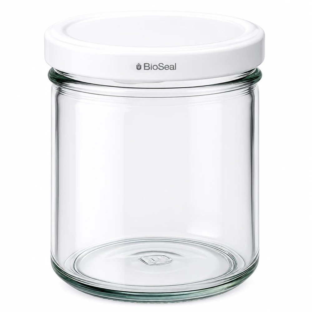 UNiTWIST overligger167 med hvidt låg TO66 BioSeal UNiTWIST konserveringsglas 167 ml med hvidt TO66 BioSeal-låg Opbevaringsglas Konserveringsglas transparent
