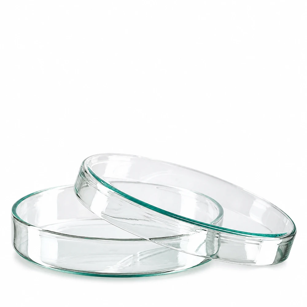 Glas-Petriskål, 100 x 20 mm, gennemsigtig, til laboratorie- og forskningsbrug
