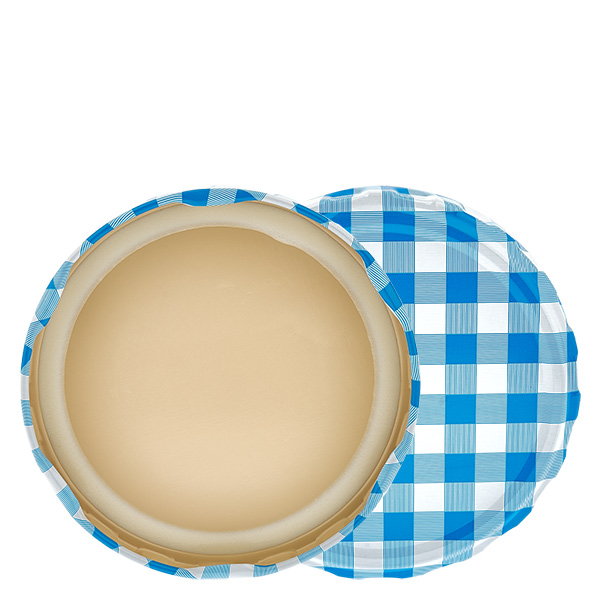 82mm BasicSeal låg ternet blå/hvid (TO82) UN...