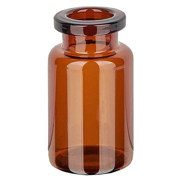 Injektionsflaske af ravfarvet glas 10 ml Injektionsflaske af ravfarvet glas 10 ml