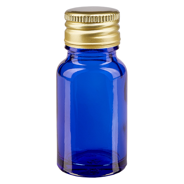 10 ml flaske 11 mm SV Alu-Gold STD BlueL. UT18/10