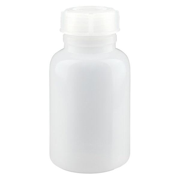 250 ml laboratorieflaske med bred hals og skruelåg