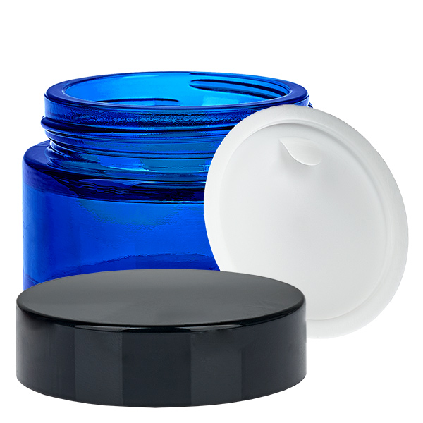 Glaskrukke 30 ml blå med indsatslåg UNiTWIST Glaskrukke 30 ml blå med indsatslåg UNiTWIST