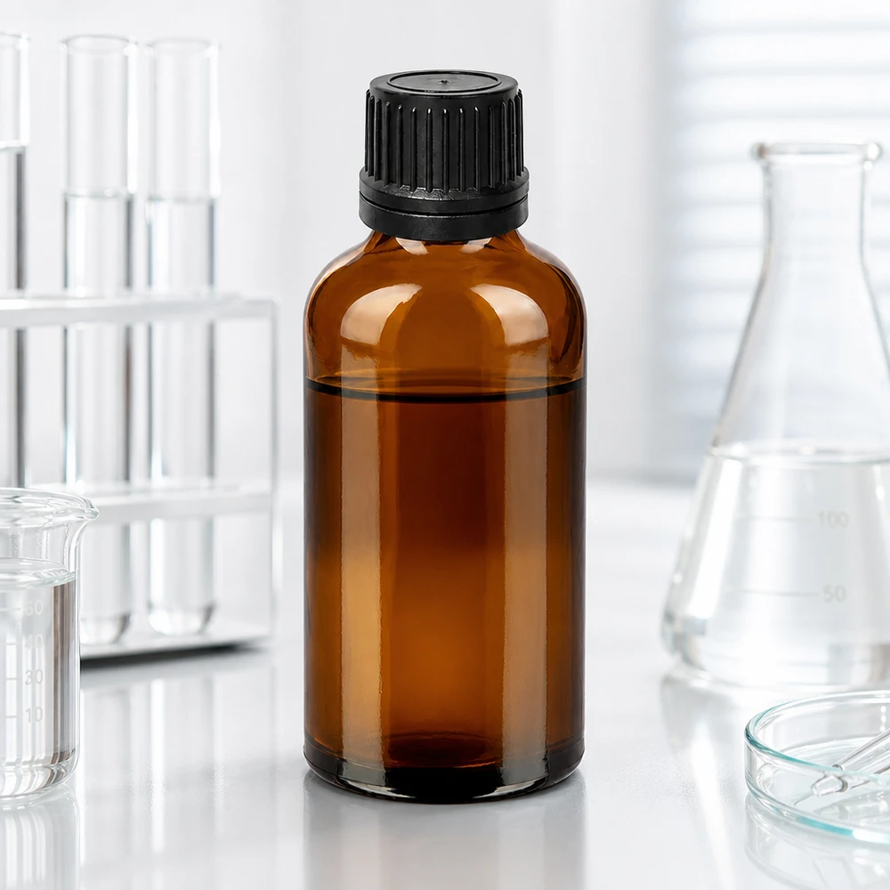 50 ml dråbeflaske 1 mm sort OV BrownLine UT18/50 BrownLine dråbeflaske 50 ml med sort hætte - ideel til laboratorier og apoteker