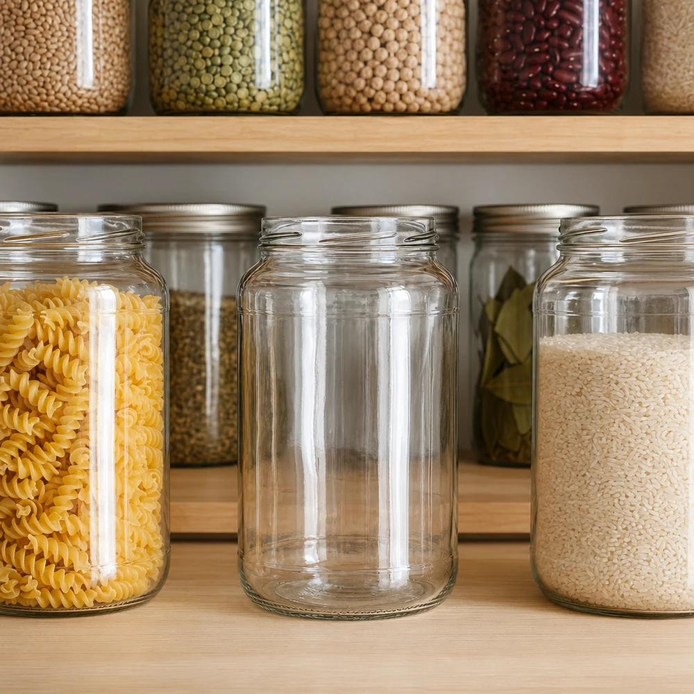 UNiTWIST Runda1700 - Briller med en kapacitet på 1700 ml TO100 UNiTWIST Runda1700 bægre 1700ml TO100 opbevaringshylde spisekammer pasta ris bælgfrugter opbevaring organiseret