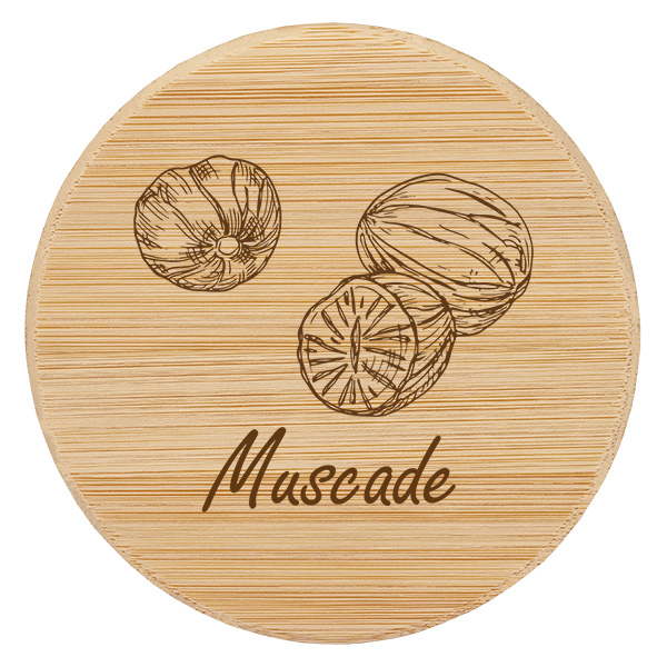 Kappe i træ "Muscade" til WECK RR60