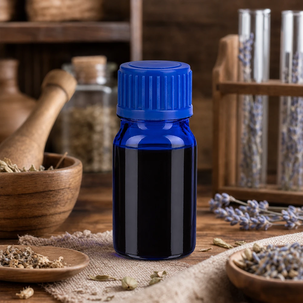 5ml flaske 11mm SV blå STD BlueLine UT18/5 5 ml glasflaske af høj kvalitet med UT18/5-gevind til professionelle anvendelser inden for naturopati