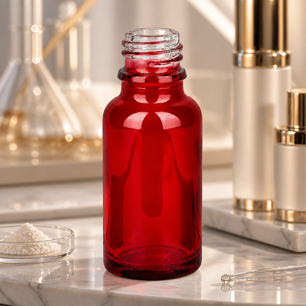 20 ml Apoteksflaske RedLine UT18/20 UNiTWIST 20 ml RedLine UT18/20 UNiTWIST-apoteksflaske i høj kvalitet med UV-beskyttelse takket være rød glasfarve
