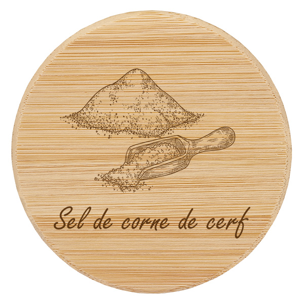 Træcover "Sel de corne de cerf" til WECK RR60 Træcover "Sel de corne de cerf" til WECK RR60