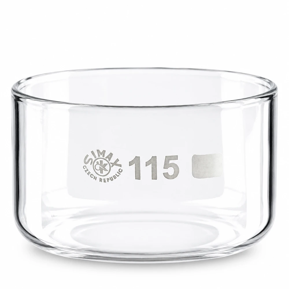 Krystalliseringsskål 500 ml uden tud Borosilikat Krystalliseringsskål på 500 ml af borosilikatglas uden tud, diameter 115 mm fra SIMAX