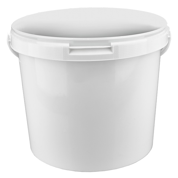 5,6 liter hvid spand uden låg