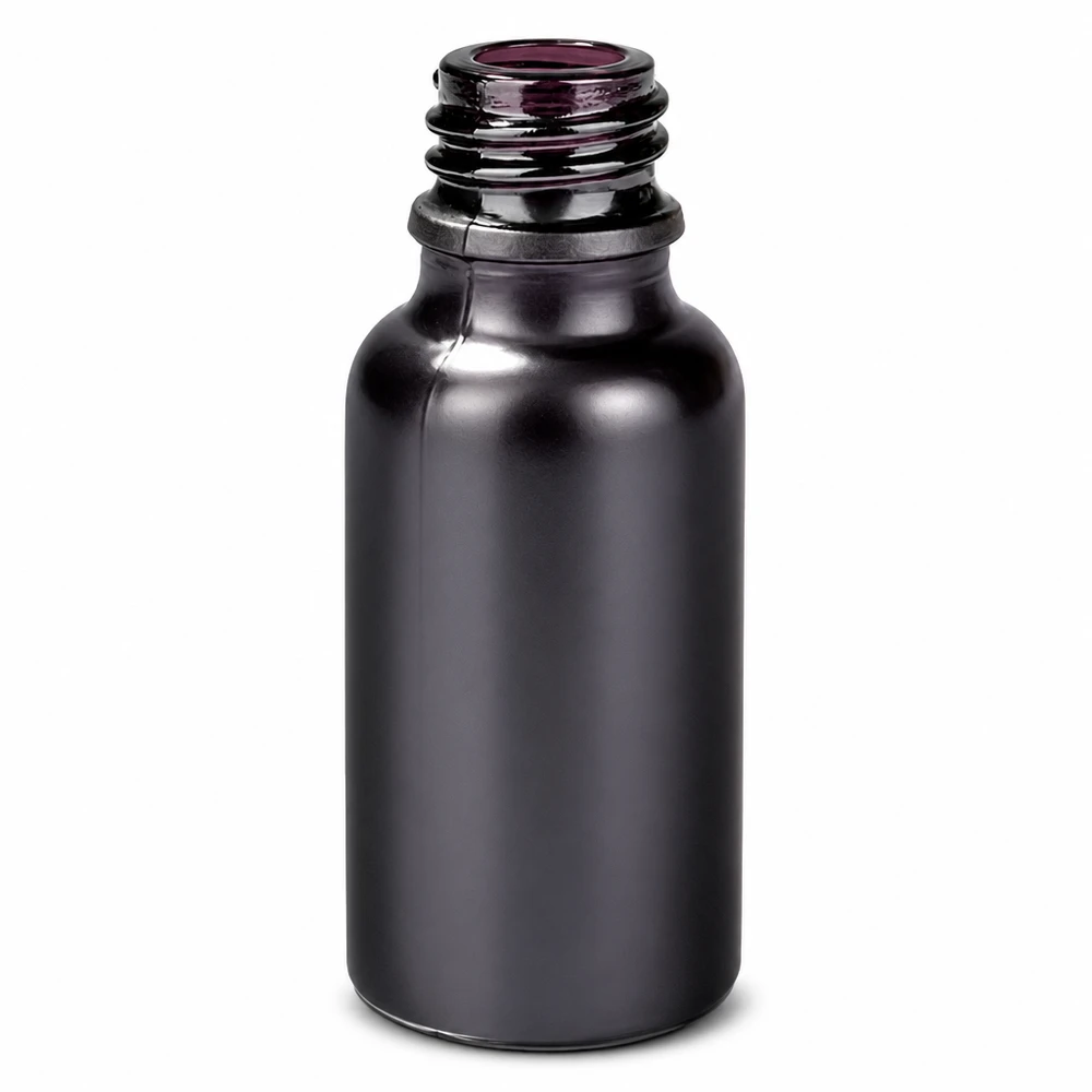 20 ml apoteksflaske BlackLine UT18/20 UNiTWIST Sort 20 ml glasapoteksflaske med UNiTWIST-låg til farmaceutiske anvendelser
