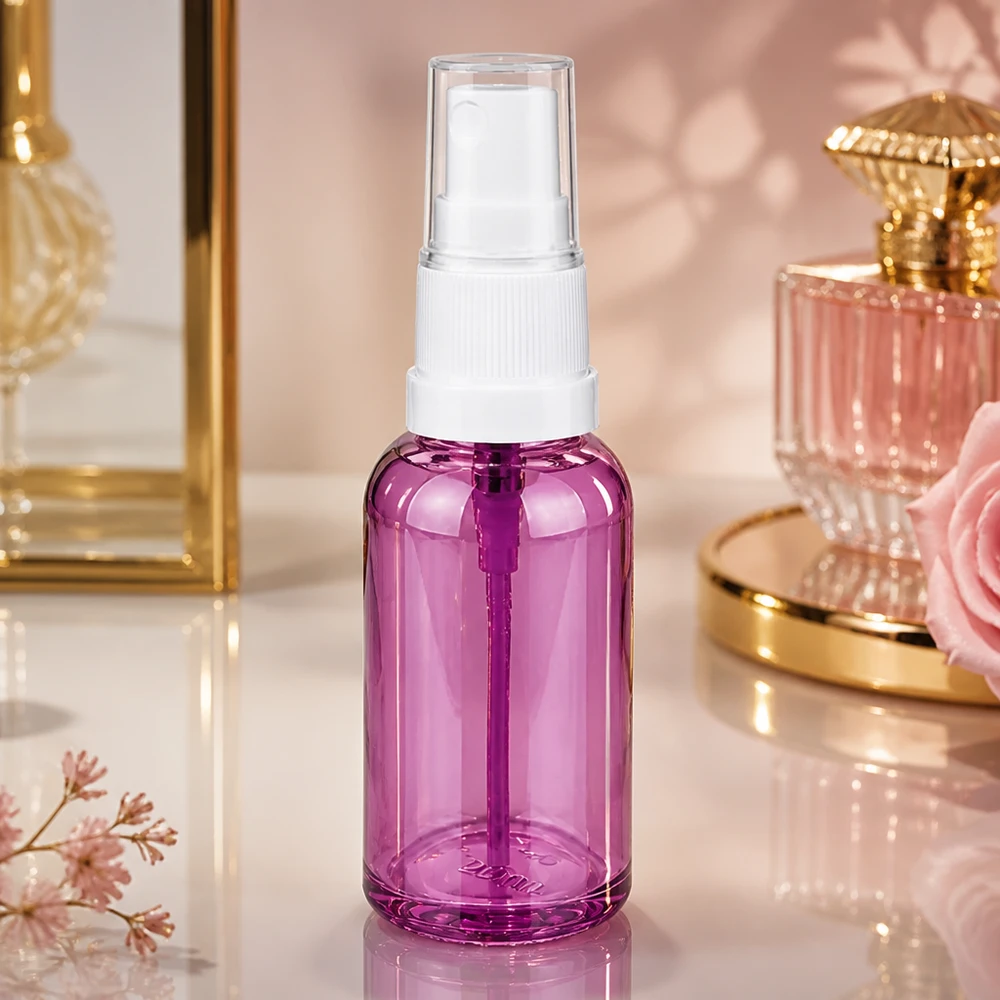 30 ml sprayflaske hvid/transparent Standard PurpleLine UT18/30 Elegant 30 ml sprayflaske i Purple Line-design til luksuriøse skønhedsanvendelser