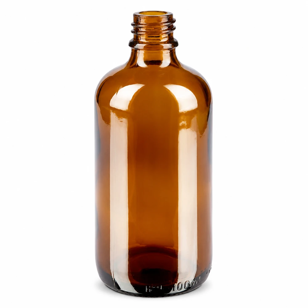 100 ml brun Apoteksflaske ApoGlas Brun 100 ml glasapoteksflaske med tråd, tom medicinflaske til dråber og tinkturer