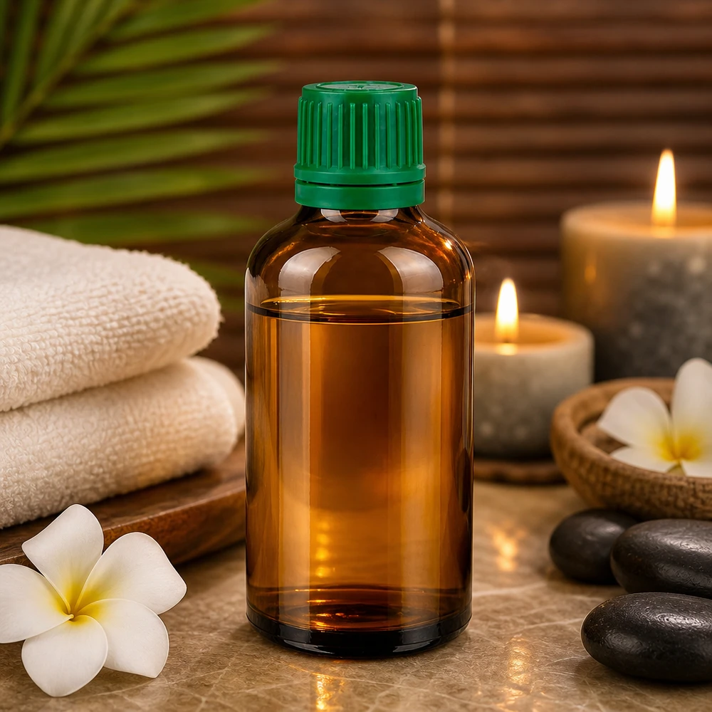 50 ml flaske 11 mm SV grøn OV BrownLine UT18/50 Praktisk 50 ml flaske med 11 mm åbning, perfekt til præcis dosering af wellness-produkter
