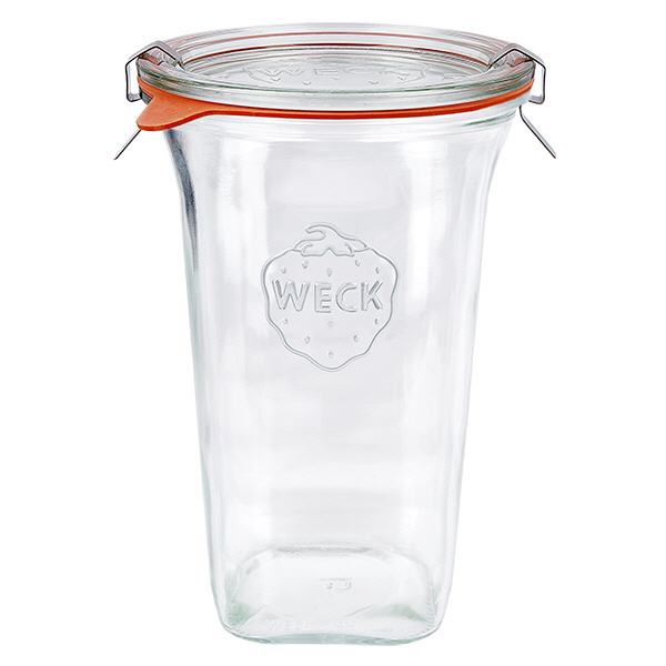795 ml Quadro-krukke komplet WECK RR100