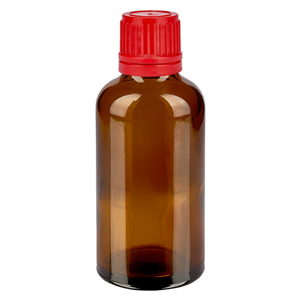50 ml flaske 11 mm SV rød OV BrownLine UT18/50