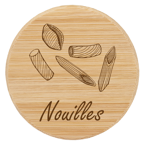 Kappe i træ "Nouilles" til WECK RR100 Kappe i træ "Nouilles" til WECK RR100