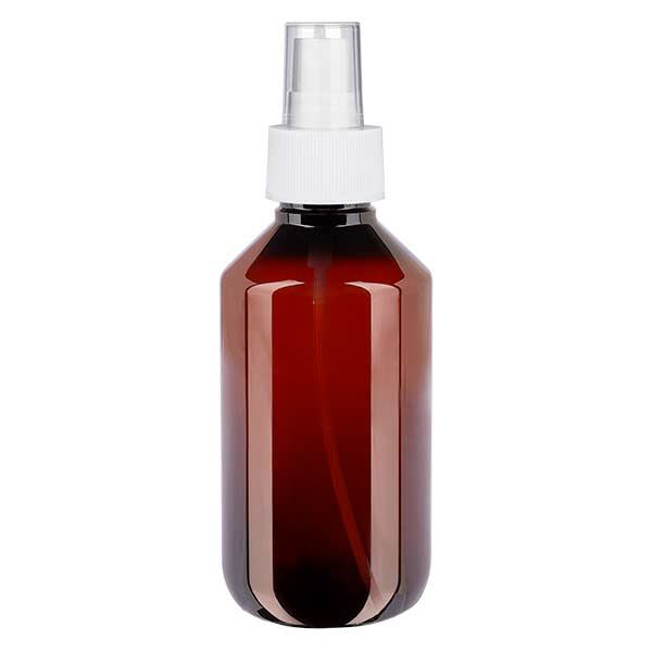 PET-flaske 200 ml med hvid forstøver PET-flaske 200 ml med hvid forstøver