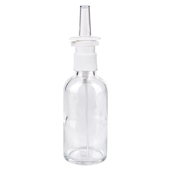 Apoteksflaske klar 50 ml næseforstøver hvid St Apoteksflaske klar 50 ml næseforstøver hvid St