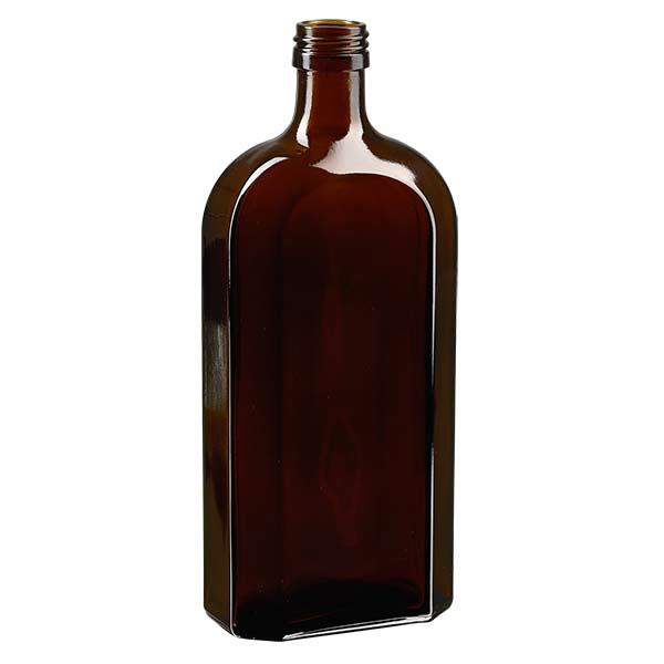 500 ml Meplat-flaske brun PP28 500 ml Meplat-flaske brun PP28