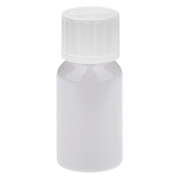 10 ml flaske 11 mm skruelåg hvid standard børnesikring WhiteLine UT18/10 10 ml flaske 11 mm skruelåg hvid standard børnesikring WhiteLine UT18/10