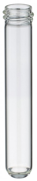 Kulturrør, klare, med GL18-gevind, 100x16 mm, fremstillet af KS-glas