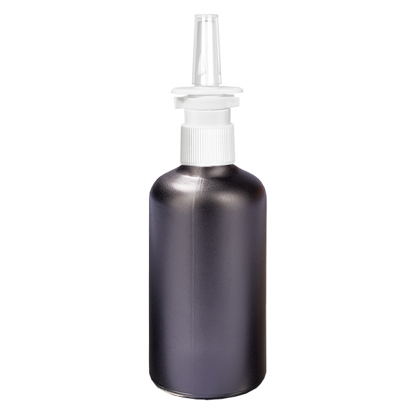 100 ml næsesprayflaske m./tr. STD BlackLine UT18/100
