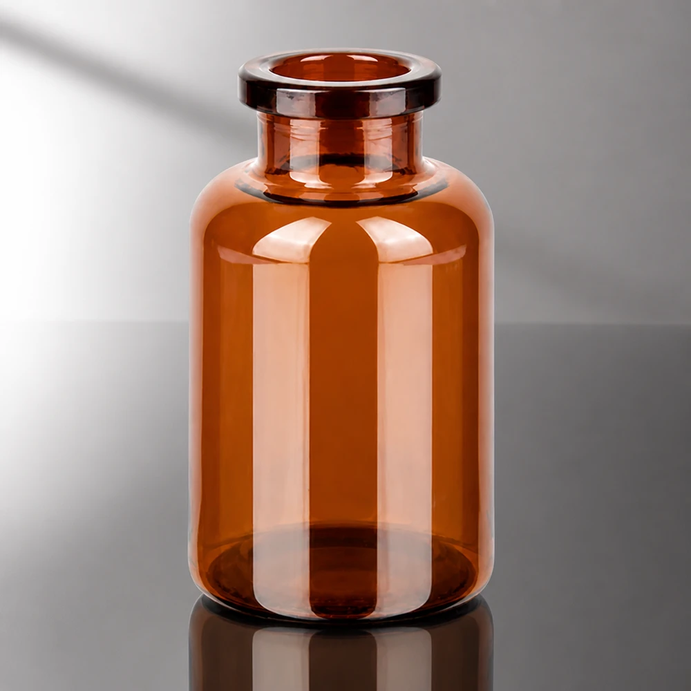 Injektionsflaske af ravfarvet glas 20 ml Kompakte Braunglas Injektionsflasche 20ml für Abfüll- und Verpackungsprozesse