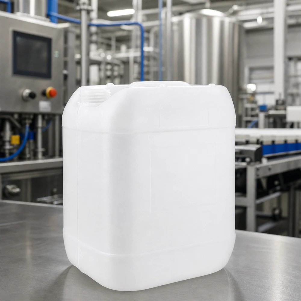 Robust 20-liters dunk uden låg i naturhvid til industrielle formål