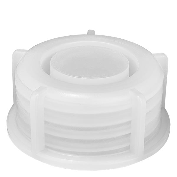 Skruelåg til kemikalieflaske, GL 28-gevind