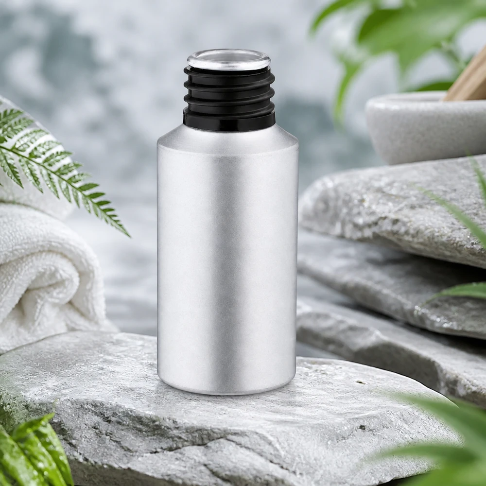 30 ml farvet aluminiumsflaske 30 ml farvet aluminiumsflaske med bred hals til nem påfyldning af serum og olier