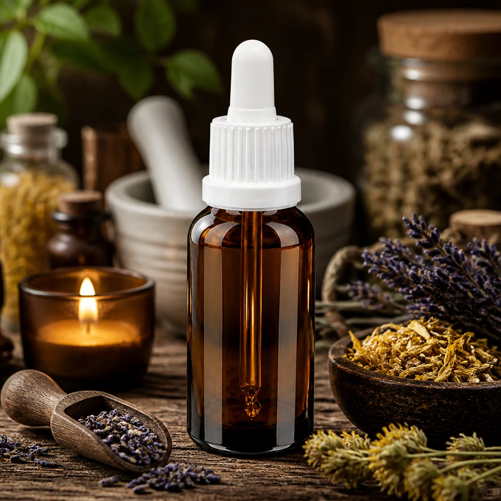 20 ml pipetteflaske hvid OV BrownLine UT18/20 BrownLine pipetteflaske 20 ml med præcis dråbehætte til homøopatiske midler og tinkturer