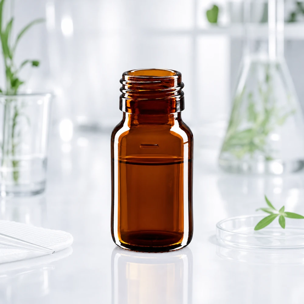 30 ml medicinflaske brun, uden hætte PP28 ApoGlas. Farmaceutisk kvalitet fra EU-produktion. 28 mm gevind. (sirup, let glasflaske) 30 ml brun skrueflaske med glat PP28-gevind til professionel medicinopbevaring
