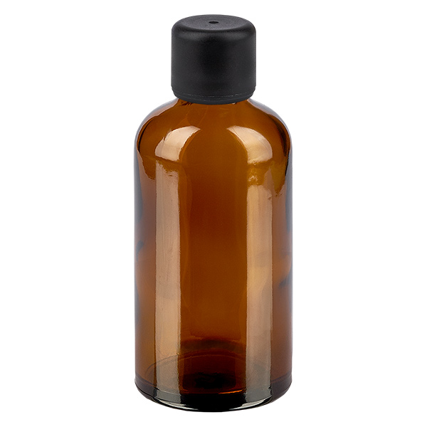 100 ml flaske 6 mm SV sort STD BrownL. UT18/100