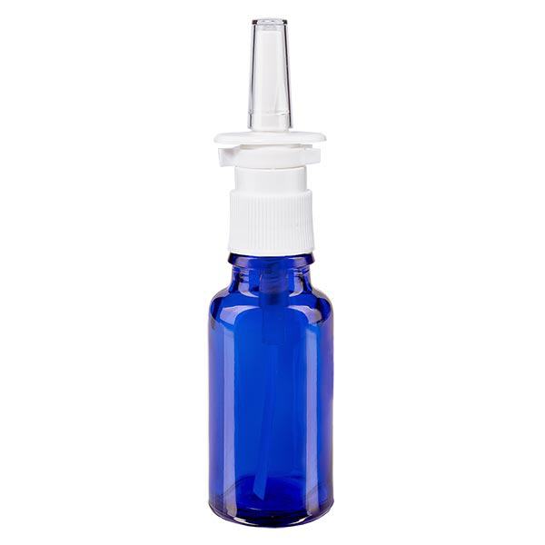 Apoteksflaske blå 20 ml næseforstøver hvid St Apoteksflaske blå 20 ml næseforstøver hvid St