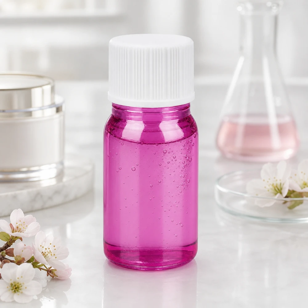 5ml flaske 11mm skruelåg hvid standard PurpleLine UT18/5 Kompakt 5 ml laboratorieflaske af violet glas med tæt hvidt skruelåg til præcis dosering