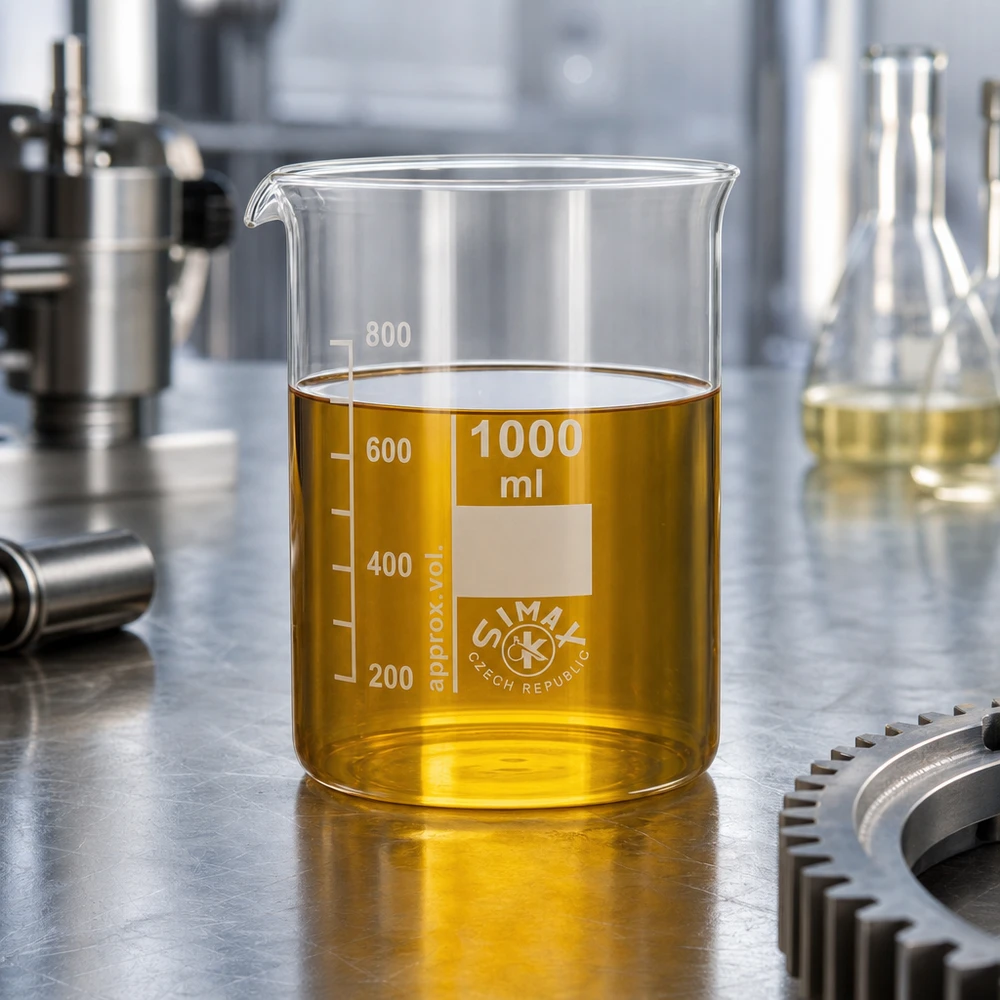 Bægerglas 1000 ml borosilikatglas, lav form Præcisionsbæger 1000 ml lavet af robust borosilikatglas med tydeligt læsbar milliliterskala