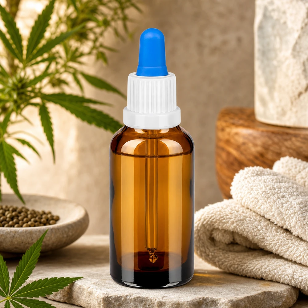 30 ml pipetteflaske hvid/blå OV BrownLine UT18/30 30 ml pipetteflaske med blå pipettespids og hvid tråd for optimal doseringsnøjagtighed
