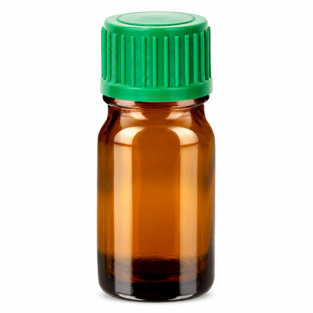 5 ml Dropperflaske 0,8 mm grøn STD BrownLine UT18/5 5 ml dråbeflaske brun med grøn hætte til præcis dosering af væsker