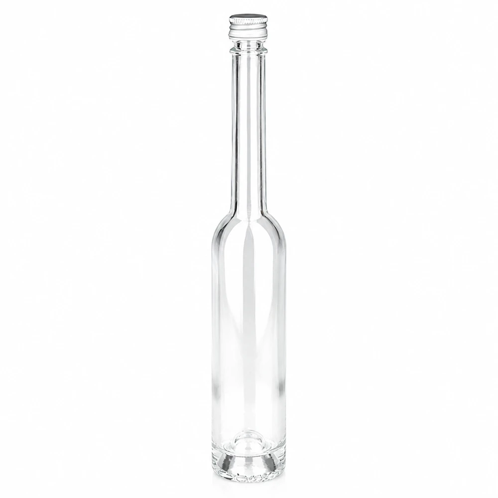 100 ml glasflaske Toni uden skruelåg UNiTWIST® 100 ml glasflaske Toni med skruelåg sølv UNiTWIS til spiritus og olier