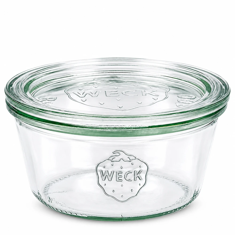 290 ml lavt glas med glaslåg WECK RR100 WECK tumblekrukke 290 ml lav med glaslåg RR100 konserveringskrukke transparent til konservering og opbevaring