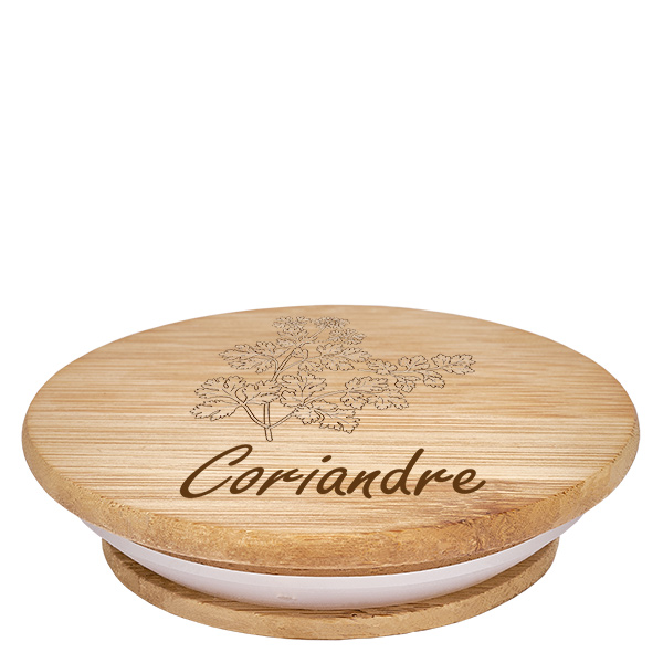 Kappe i træ "Coriandre" til WECK RR60 Kappe i træ "Coriandre" til WECK RR60