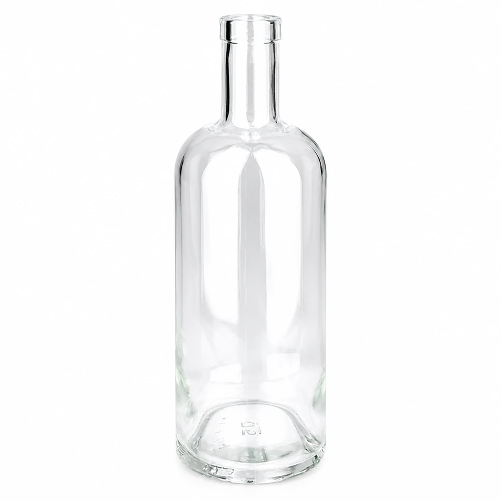 750 ml glasflaske »Emma« uden låg UNiTWIST® 750 ml glasflaske Emma transparent uden hætte UNiTWIST tom spiritusflaske likørflaske klar