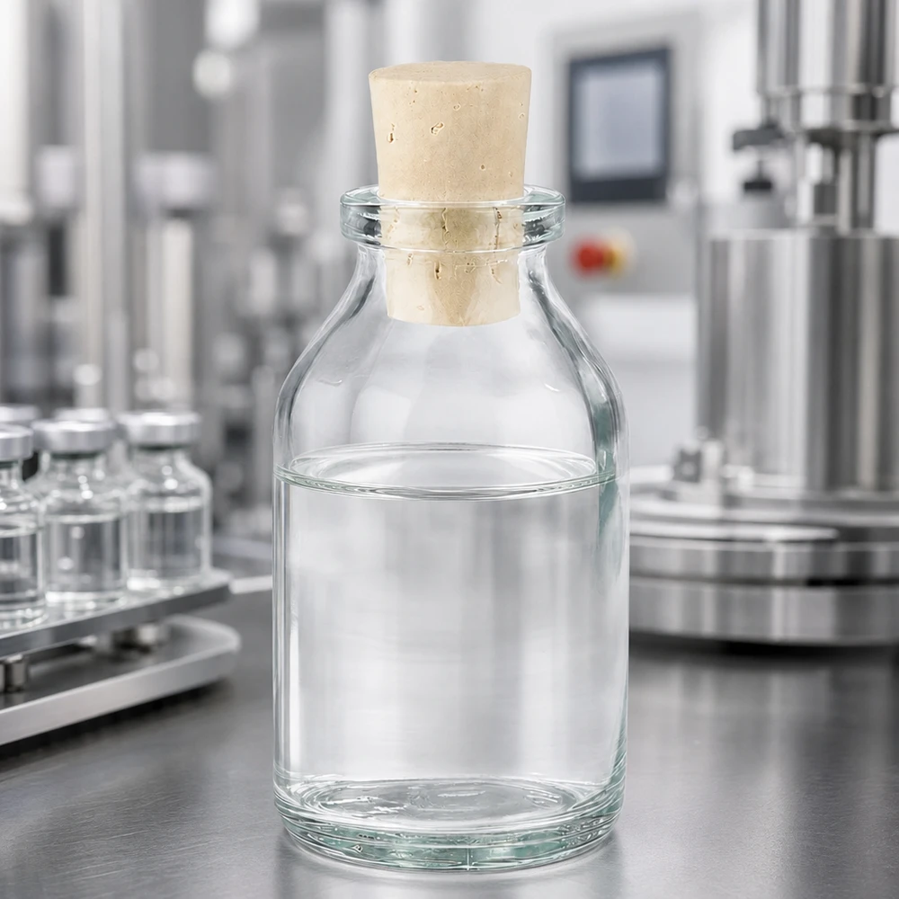 Klar glasflaske 20ml med kork 11/14mm Handliche Vorratsflasche 20ml aus transparentem Glas mit beigem Korkstopfen 11/14mm